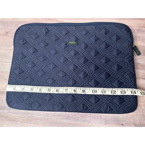 Tumi Laptop Sleeve Quilted Navy Blue Computer Case In Exc Cond - Picture 6 of 10